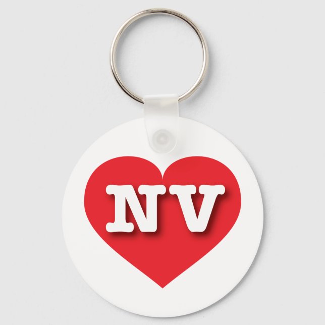 Nevada Red Heart - Big Kärlek Nyckelring (Framsida)