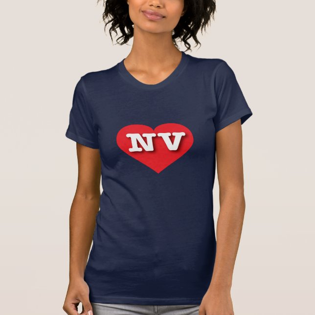 Nevada Red Heart - I kärlek NV Tee (Framsida)