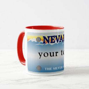 Nevada-registreringsskylt mugg