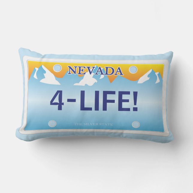 Nevada-registreringsskyltar Lumbarkudde (Framsida)