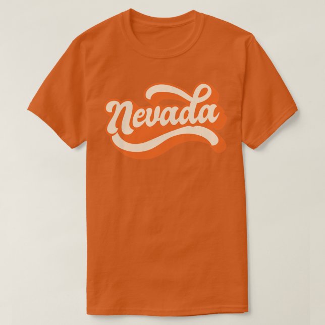 Nevada Retro T Shirt (Design framsida)