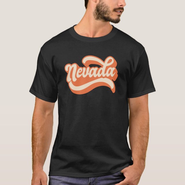 Nevada Retro T Shirt (Framsida)