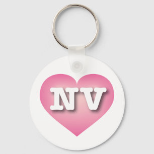 Nevada Rosa Fade Heart - I kärlek NV Nyckelring