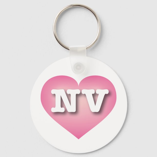 Nevada Rosa Fade Heart - I kärlek NV Nyckelring (Framsida)