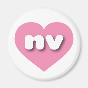 Nevada rosa hjärta - I kärlek nv Magnet