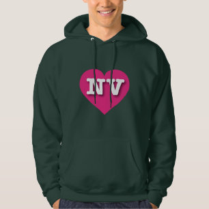 Nevada Shock rosa Heart - I kärlek NV Hoodie