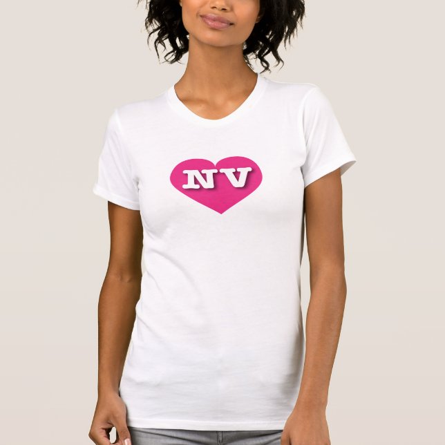 Nevada Shock rosa Heart - I kärlek NV T Shirt (Framsida)