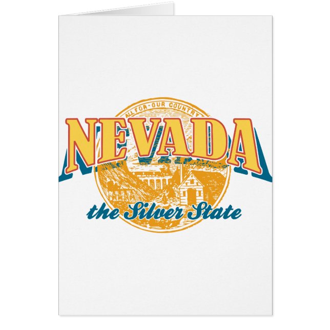 Nevada - Silverstaten Hälsningskort (Framsidan)