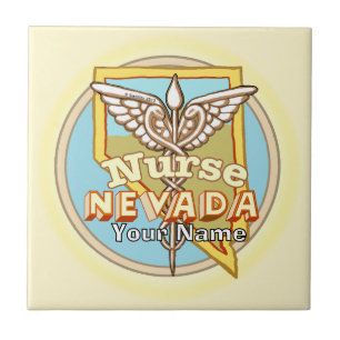 Nevada Sjuksköterska Caduceus Klinker Kakelplatta
