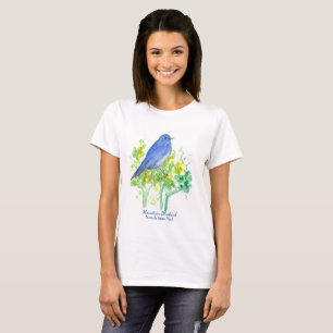 Nevada Souvenir Desert Sagebrush Bluebird Tee Shirt