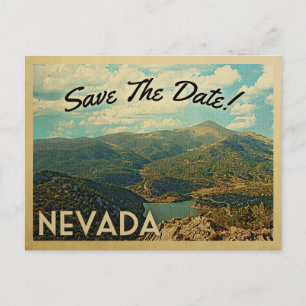 Nevada Spara Datum Vintage Postkort Meddelande Vykort