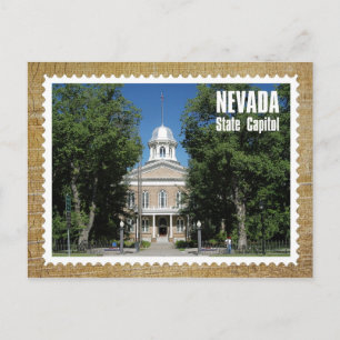 Nevada State Huvudstad Byggnads, Carson City Vykort