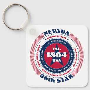 Nevada State Keychain Nyckelring