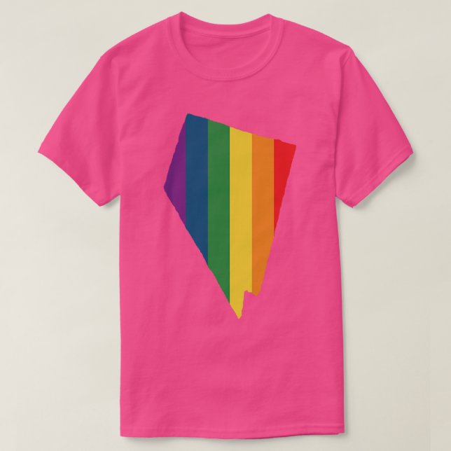 Nevada State Rainbow T Shirt (Design framsida)