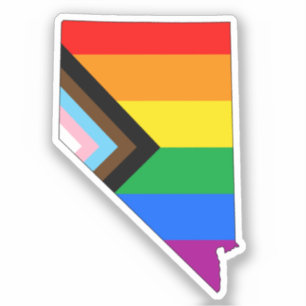 Nevada State Stolthet HBTQ Framsteg Stolthet Klistermärken