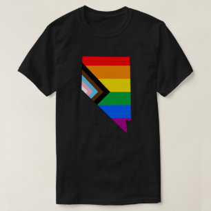 Nevada State Stolthet HBTQ Framsteg Stolthet T Shirt