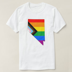 Nevada State Stolthet HBTQ Framsteg Stolthet T Shirt