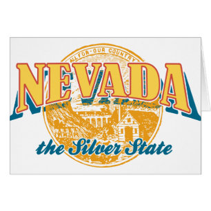 Nevada - Staten Silver Hälsningskort