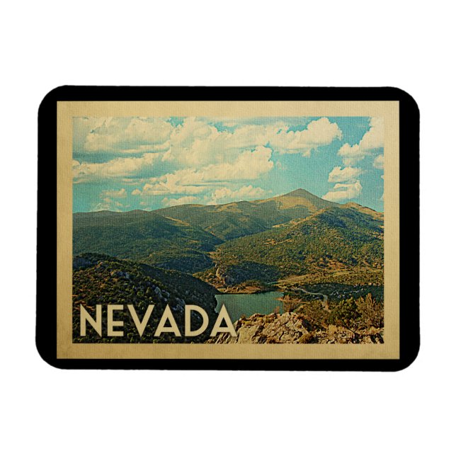 Nevada-staten Vintage resor Magnet (Horisontell)