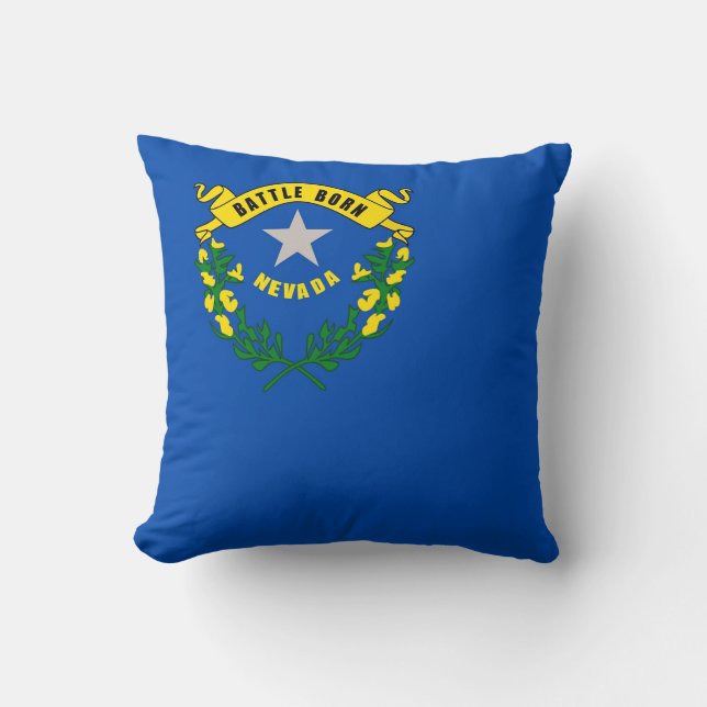 Nevada Statlig flagga American MoJo Pillow Kudde (Framsida)