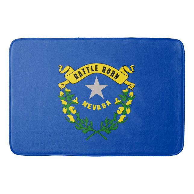 Nevada Statlig flagga Design Badrumsmatta (Framsidan)