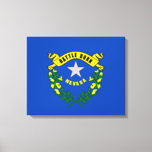Nevada Statlig flagga Design Canvastryck