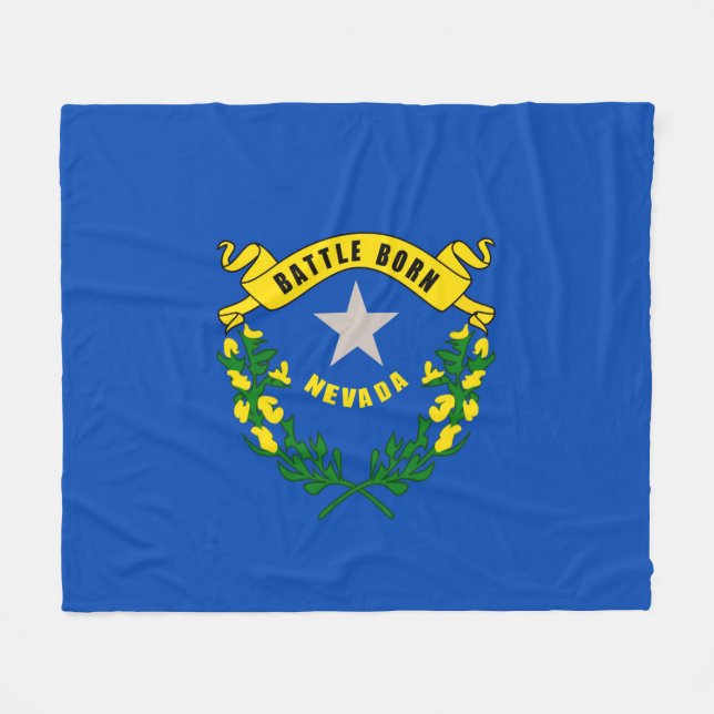 Nevada Statlig flagga Design Fleecefilt (Framsidan (Horisontell))