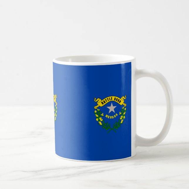 Nevada Statlig flagga Design Kaffemugg (Höger)