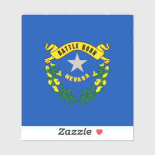 Nevada Statlig flagga Design Klistermärken
