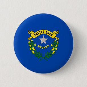 Nevada Statlig flagga Design Knapp