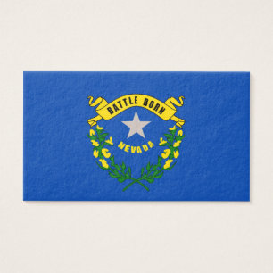 Nevada Statlig flagga Design Visitkort