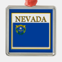 Nevada Statlig flagga jul Ornament