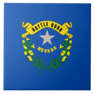 Nevada statlig flagga kakelplatta