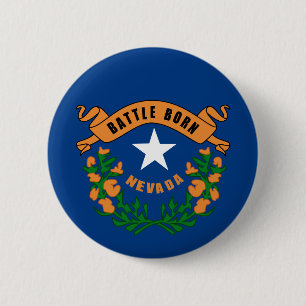 Nevada statlig flagga knapp