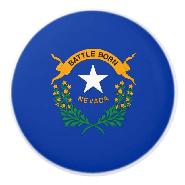 Nevada Statlig flagga Knopp (Framsidan)