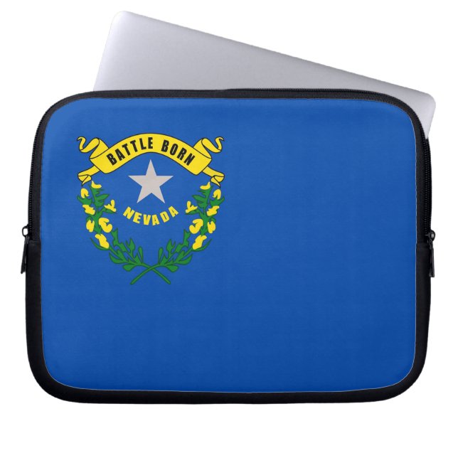 Nevada Statlig flagga Laptop sleeve (Framsidan)