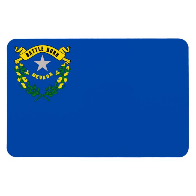 Nevada statlig flagga magnet (Horisontell)