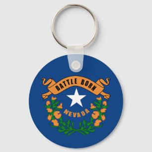 Nevada statlig flagga nyckelring