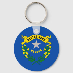 Nevada statlig flagga nyckelring