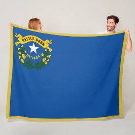 Nevada Statlig flagga Print Patriotc Fleecefilt