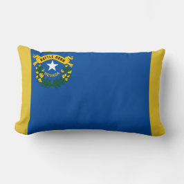 Nevada Statlig flagga Skriv ut Patriotic Lumbarkudde
