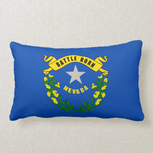 Nevada statlig flaggadesign lumbarkudde