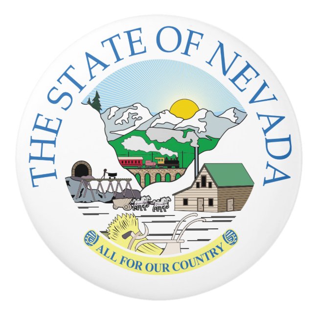 Nevada-tecken Knopp (Framsidan)