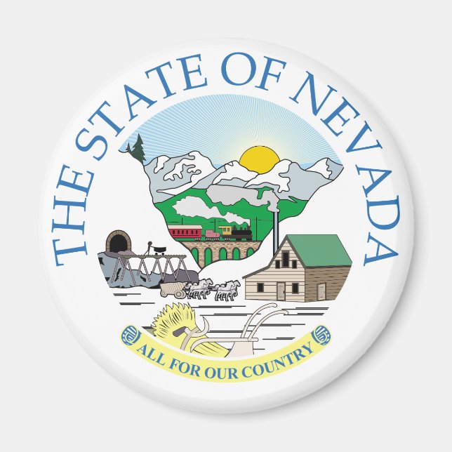 Nevada-tecken Magnet (Framsidan)
