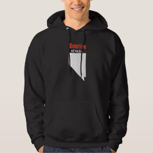 Nevada Usa Delstat Amerika Resa Nevadan Soluppgång Hoodie