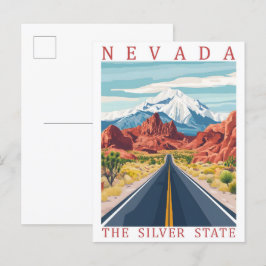 Nevada, USA:s Silver-stat Travel Ställe Vykort
