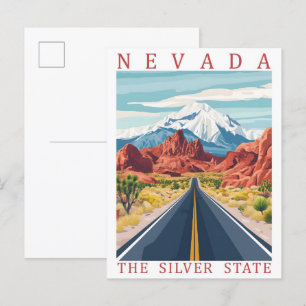 Nevada, USA:s Silver-stat Travel Ställe Vykort