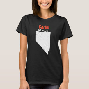 Nevada USA State America Travel Nevadan Carlin T Shirt