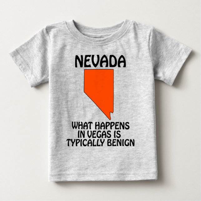 Nevada - Vad som händer i Vegas är oftast harmlöst T Shirt (Framsida)