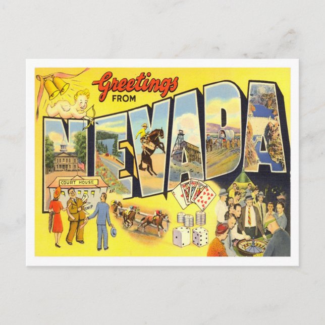 Nevada Vintage Big Brev vykort (Framsida)